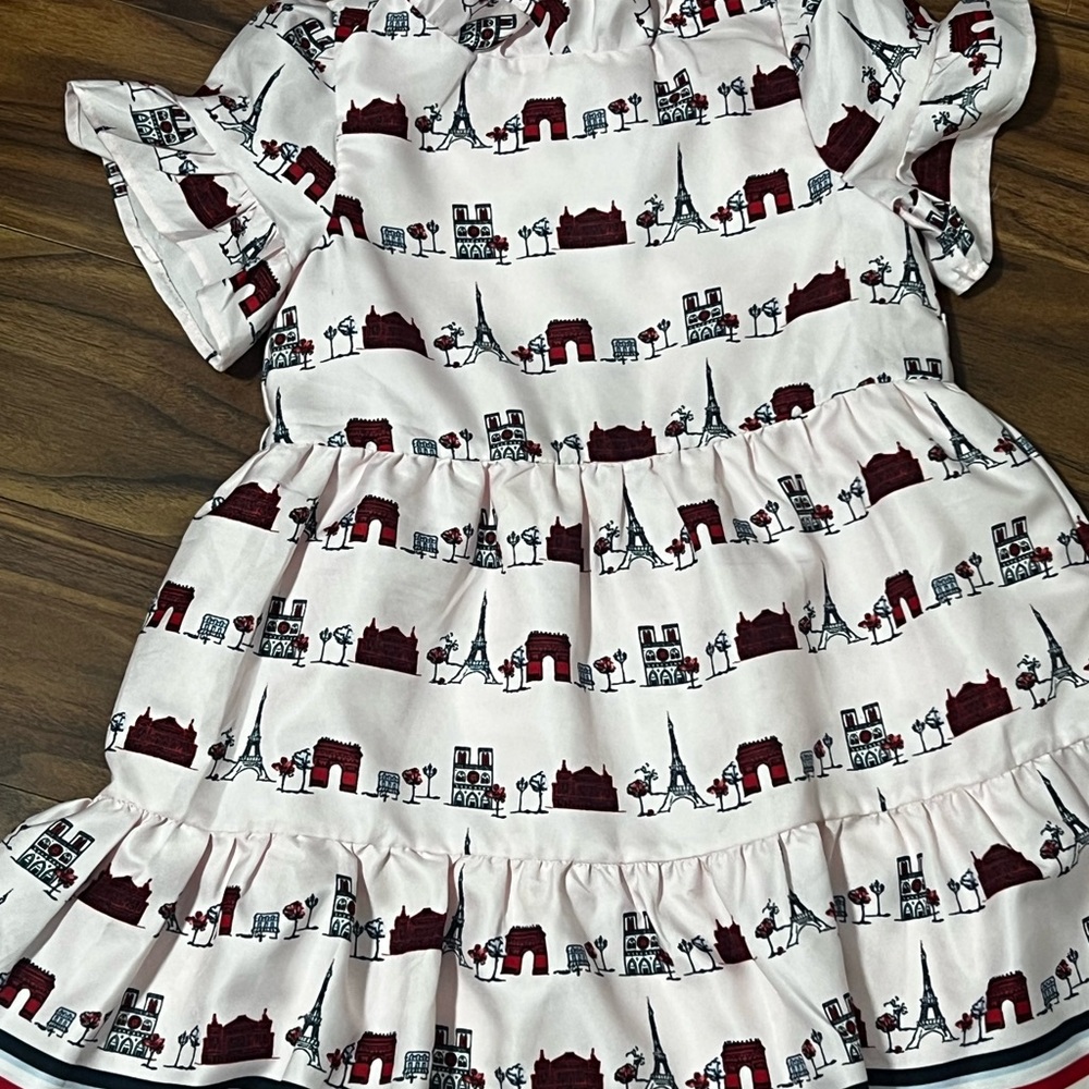 Janie and Jack White and Red Tiered Sundress